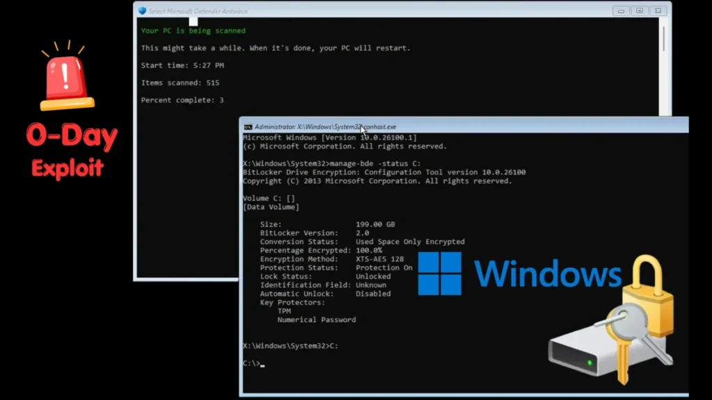 GreatXML BitLocker Bypass 0-Day Exploited via Windows Recovery Environment